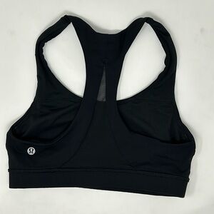 Lululemon black and mesh sport bra